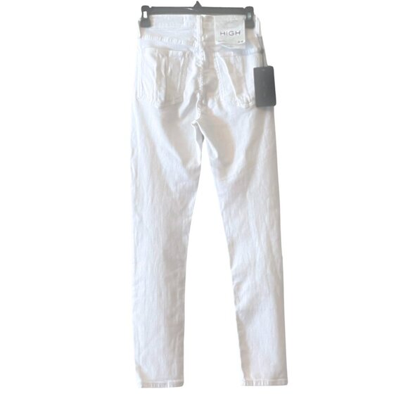 NWT rag & bone Nina High Rise Ankle Skinny Jeans in White Sz. 25 - Picture 9 of 10